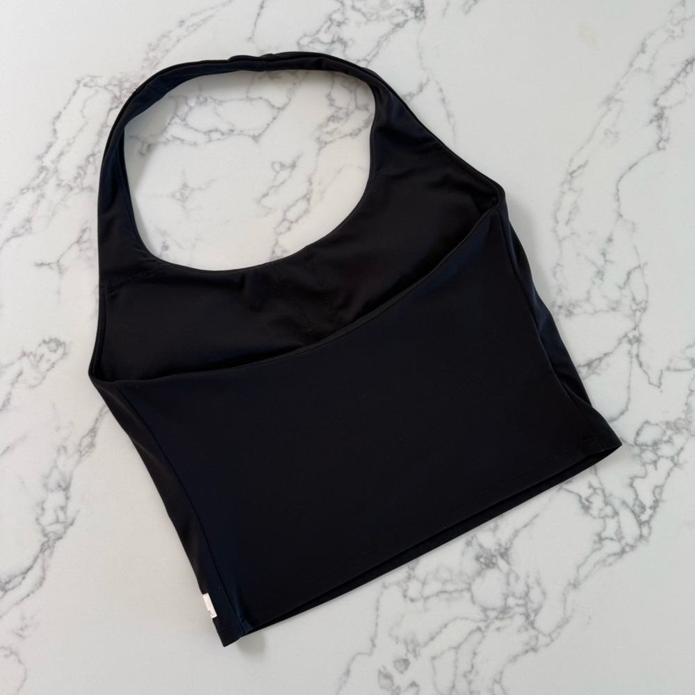 Vuori AllTheFeels Halter Tank Top - Black - Size Large - Picture 3 of 5